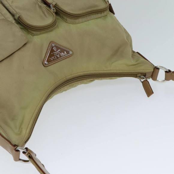 PRADA Shoulder Bag Nylon Beige Auth 79150 - Picture 6 of 16
